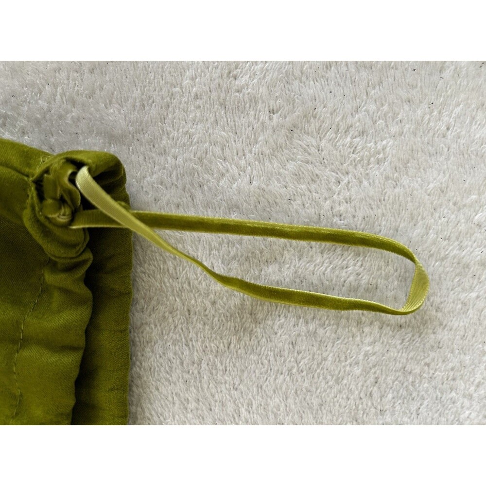 Tory Burch Green Drawstring Dust Bag With Gold Logo Lettering 22”x21” - Picture 4 of 6